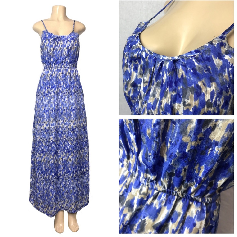 Women Best Society Periwinkle Blue Patterned Maxi